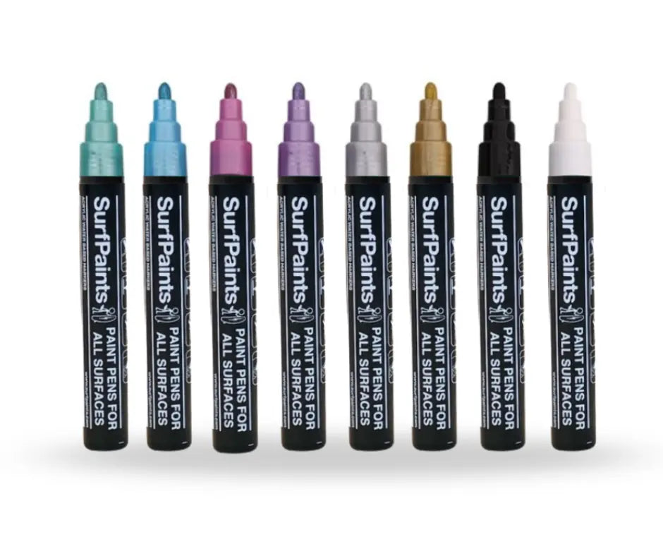 Metallic Acrylic Paint Pens - 4mm Durable Bullet Nibs for All Surfaces – Premium Japanese Quality