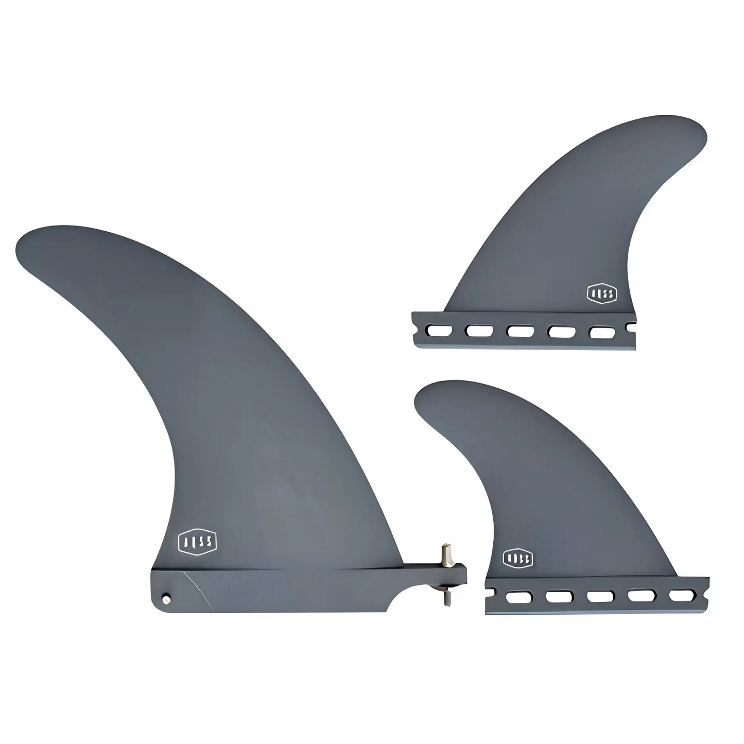 AQSS 2+1 Fin Set - Grey 7" + Single Tab 4"