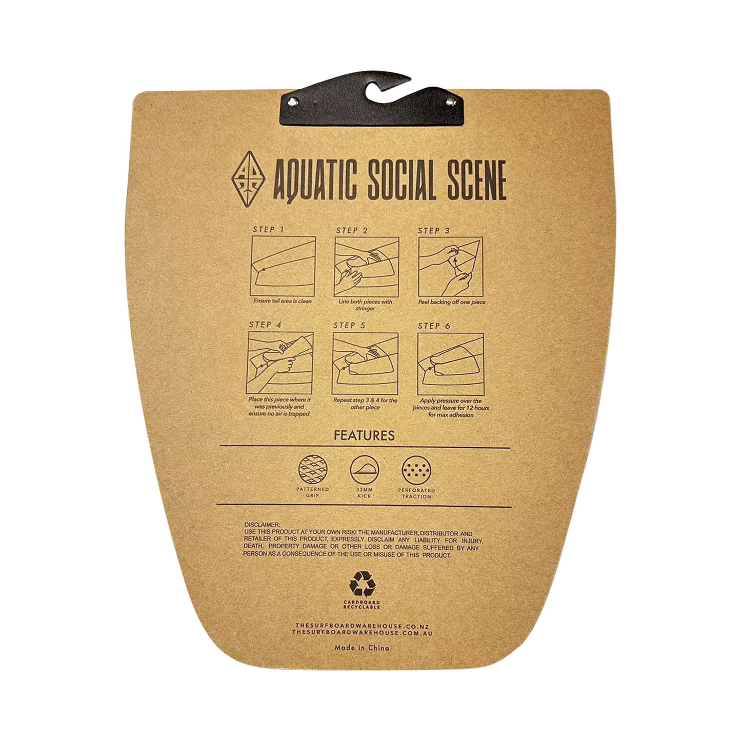 AQSS Tail Pad 2pc - Shadow Black