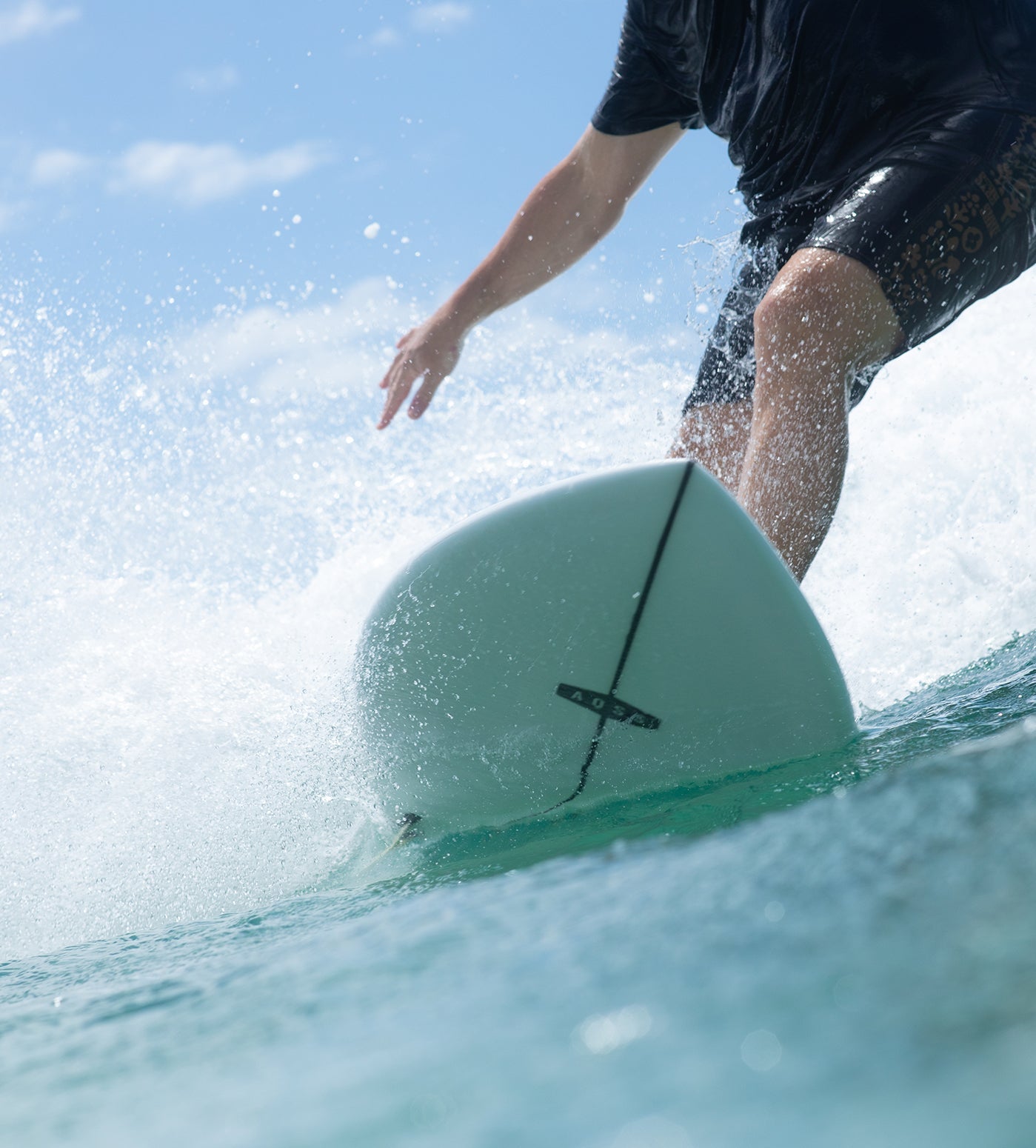 AQSS Day Dreamer Mid Fish - Clear White Surfboards