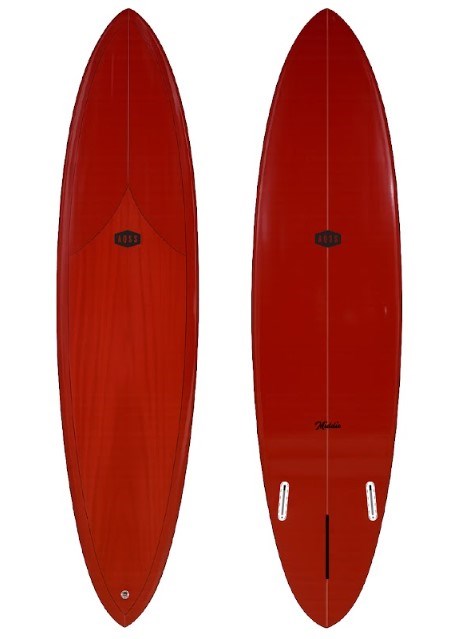 Middie - Midlength Surfboards Maroon – The Surfboard Warehouse