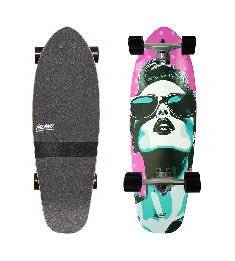 28" Cruiser Skateboard - Pink Lady