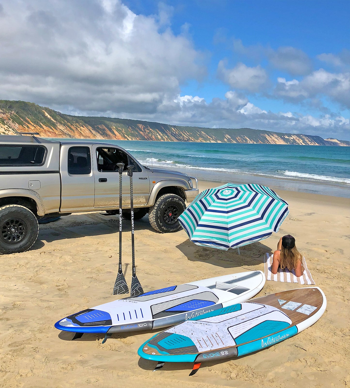 Waterborn SUP - Evoke Eco-Tech - Aqua/Timber