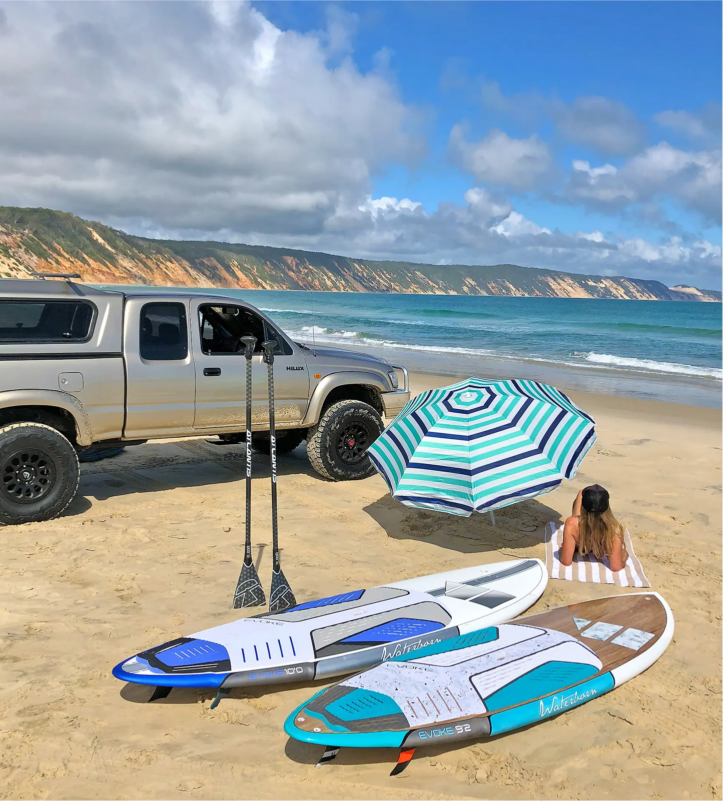 Waterborn SUP - Evoke Eco-Tech - Aqua/Timber