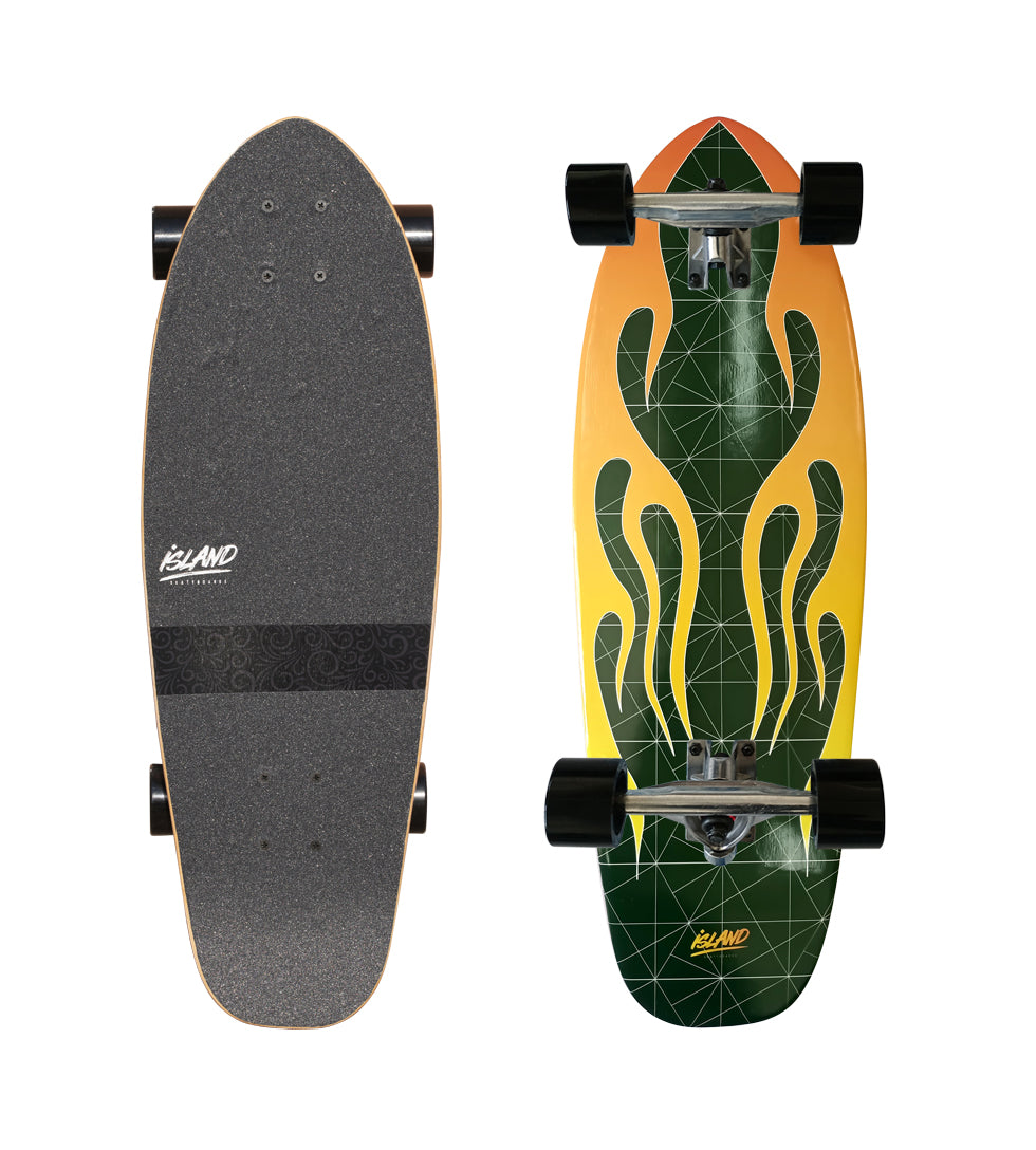 28" Cruiser Skateboard - Flame