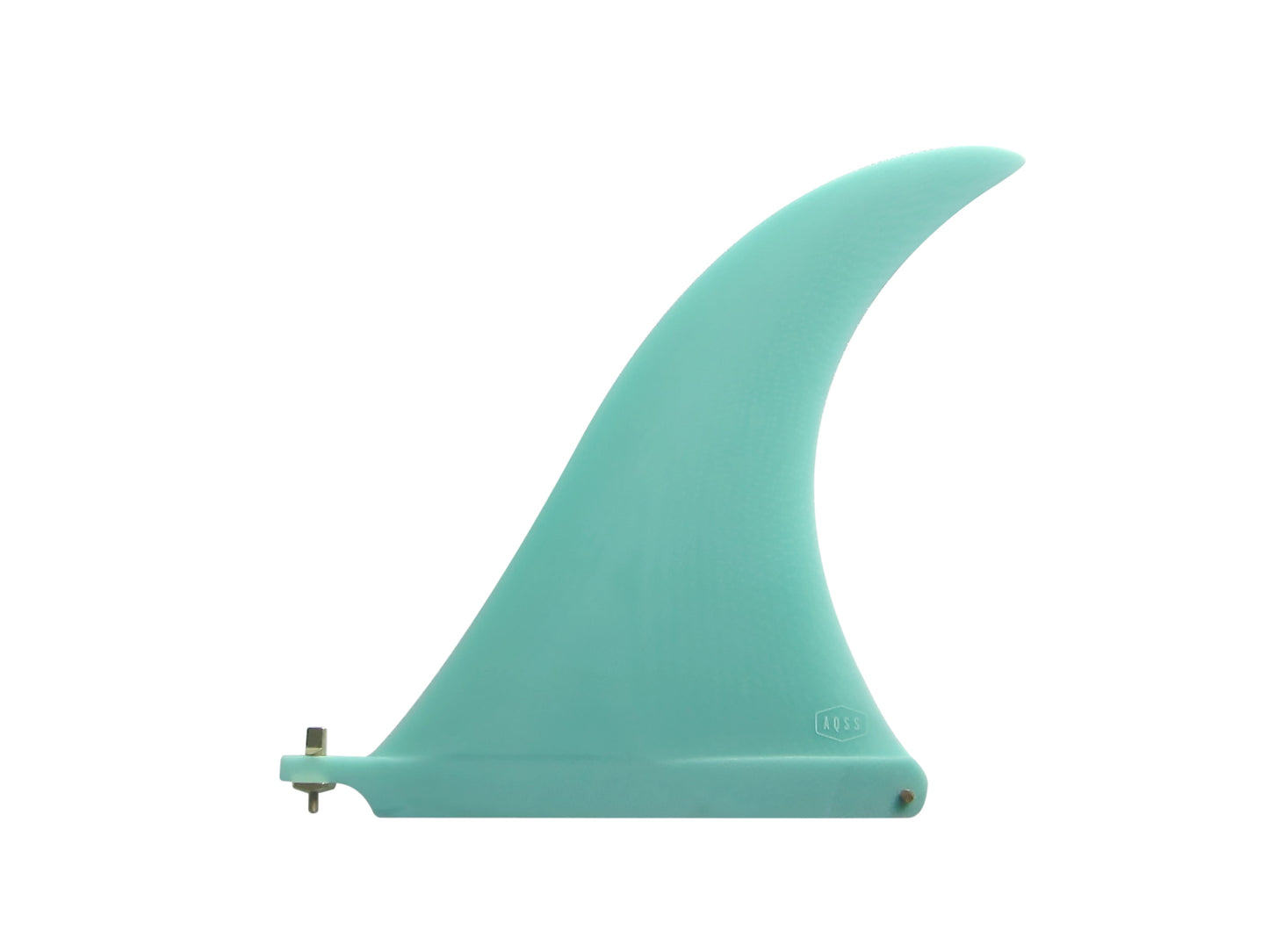 AQSS Single Fin - Teal Rake 10"