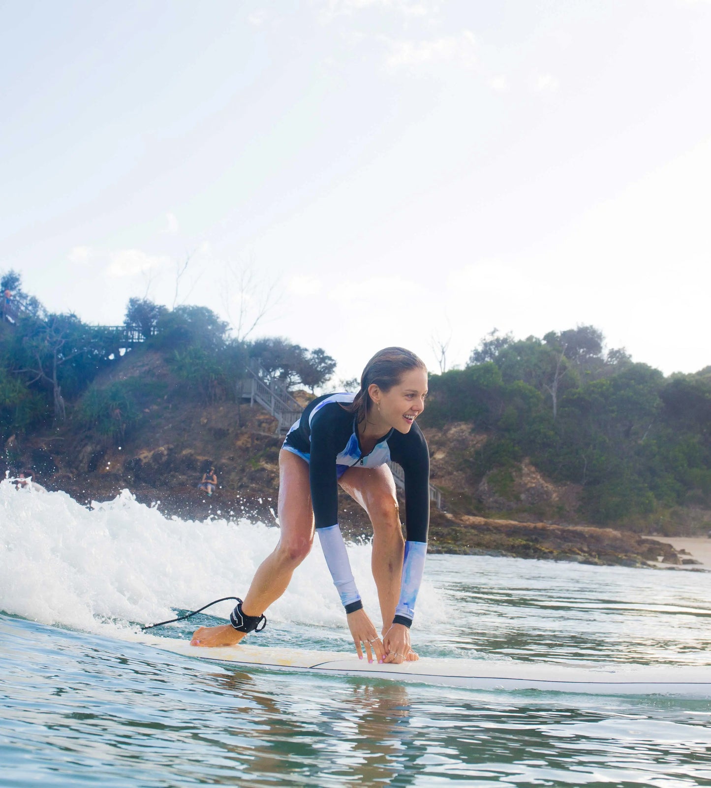 Bom Bora Softboard - Blue Leaves