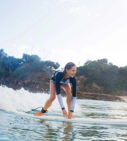 Bom Bora Softboard - Blue Leaves