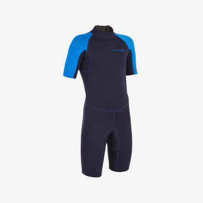 Olaian Surf Shorty Kids Wetsuit - blue