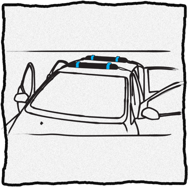 install a soft roof rack