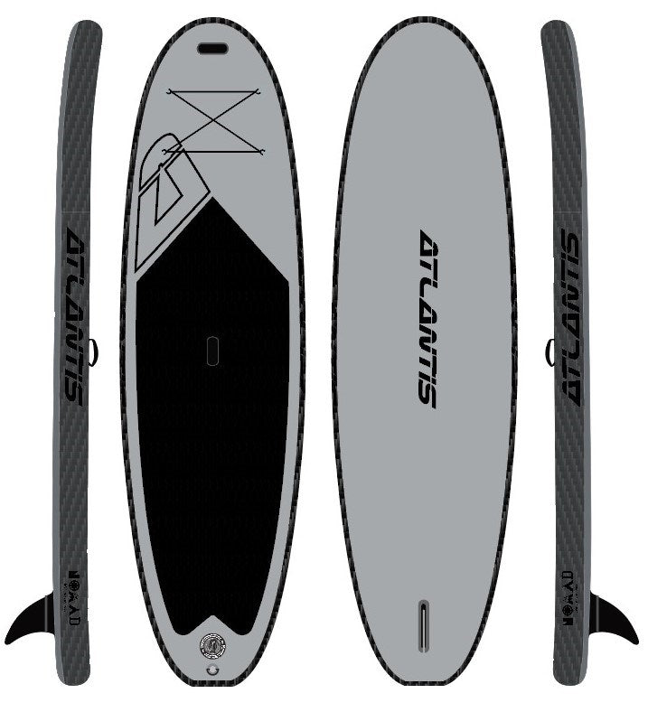 ATLANTIS Nomad Inflatable SUP - Grey Black 10'0