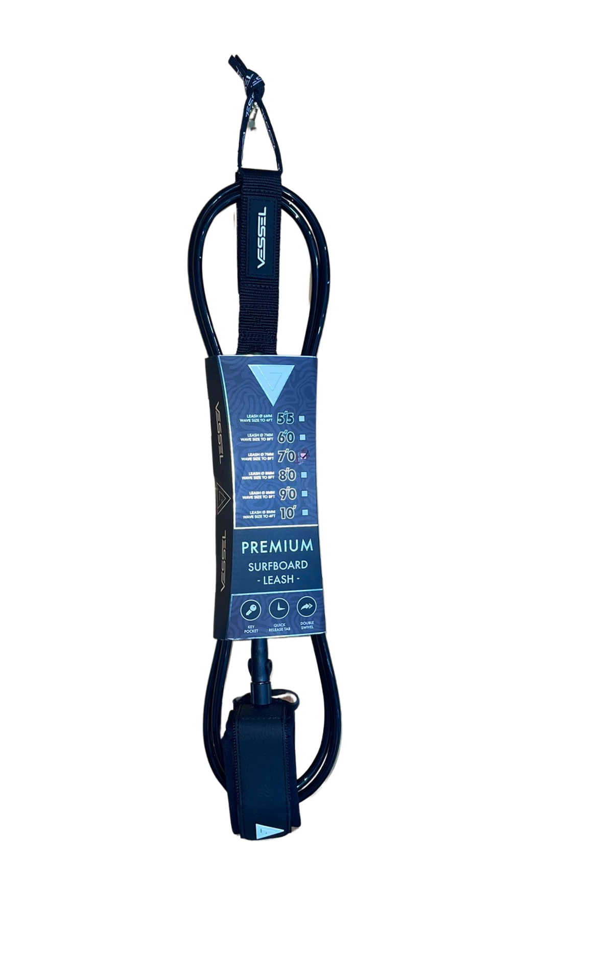 Quick Leg Rope Vessel Premium Leg Rope - 10.0 – The Surfboard Warehouse Australia