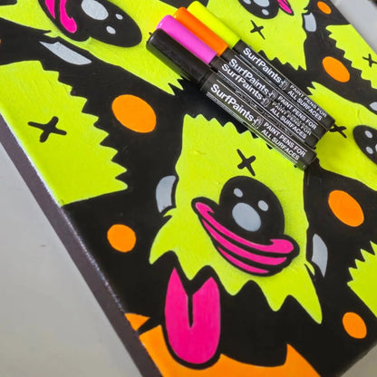 Fluro Acrylic Paint Pens - 4mm Durable Bullet Nibs for All Surfaces – Premium Japanese Quality