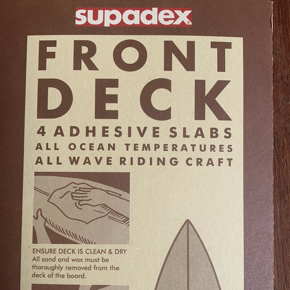 Front Deck Waxless Grip Strips by Supadex