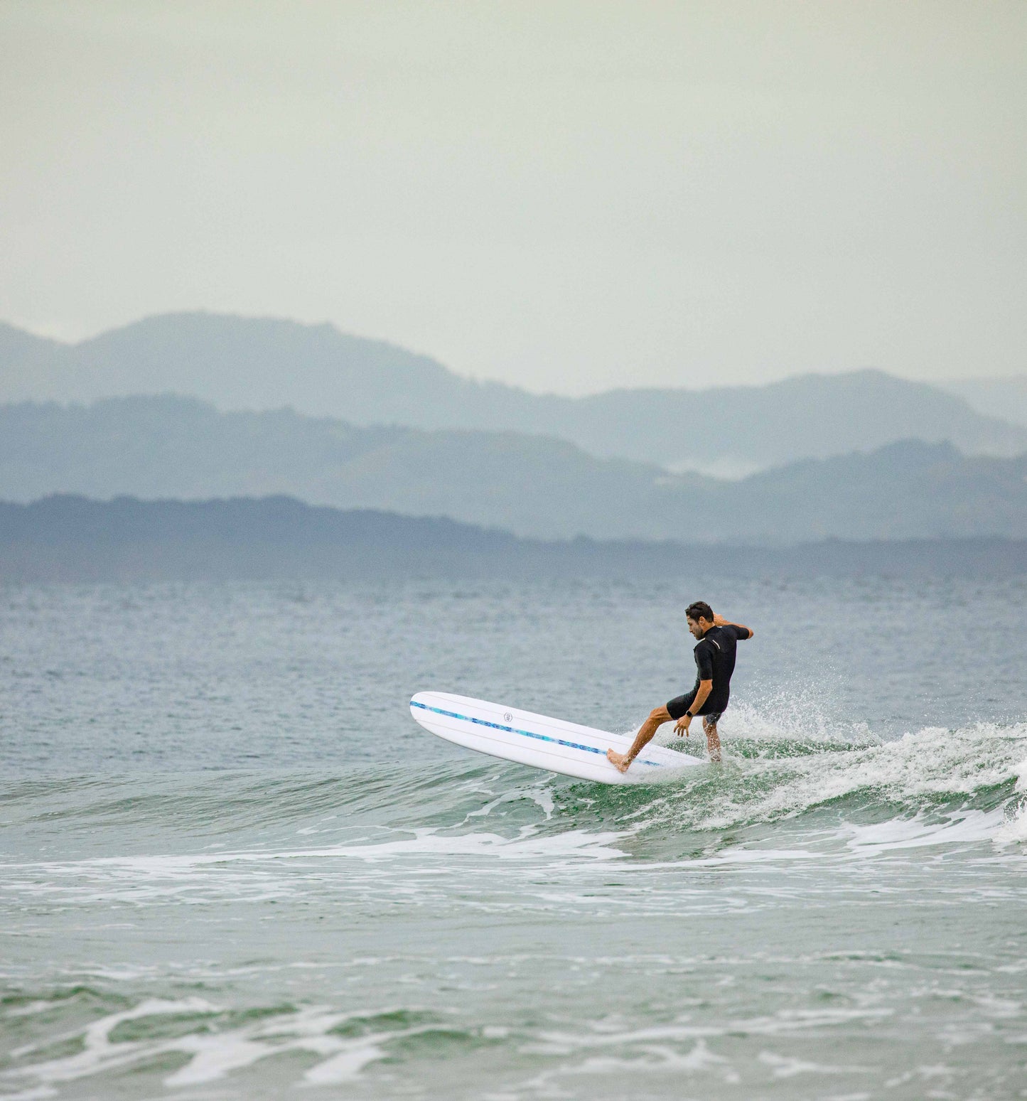 AQSS Boulevard Longboard - 9'0 Blue Stripe