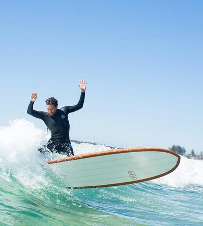 Bronze Whaler Longboard by Beau Young - Gold Surfboard