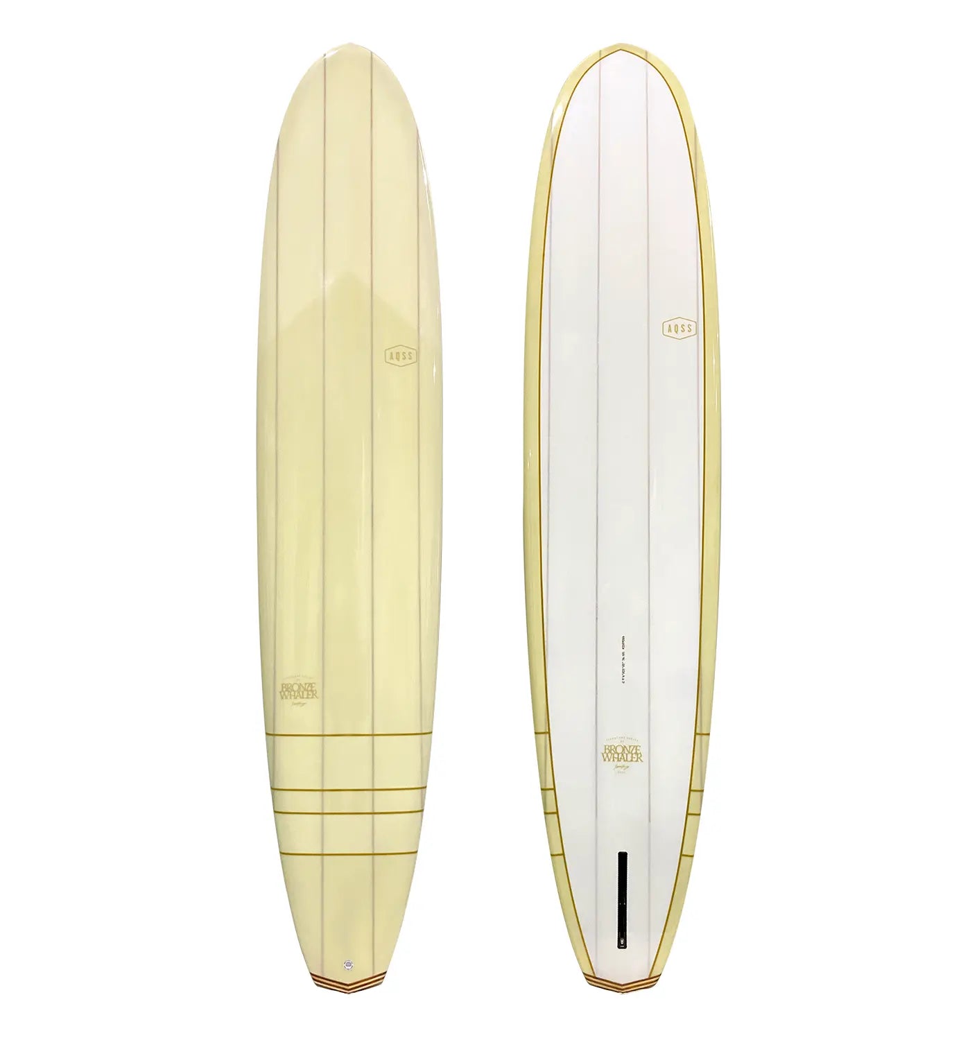 Bronze Whaler Longboard by Beau Young - Gold Surfboard