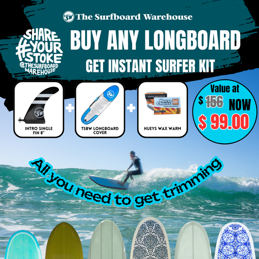 Buy Any Longboard Get Instant Surfer Kit for $99 ONLY