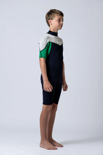Classic Youth 2/2 Back Zip Springsuit - Green