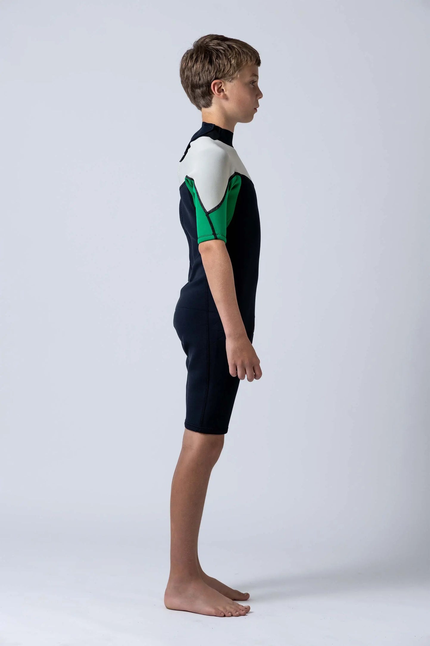 Classic Youth 2/2 Back Zip Springsuit - Green