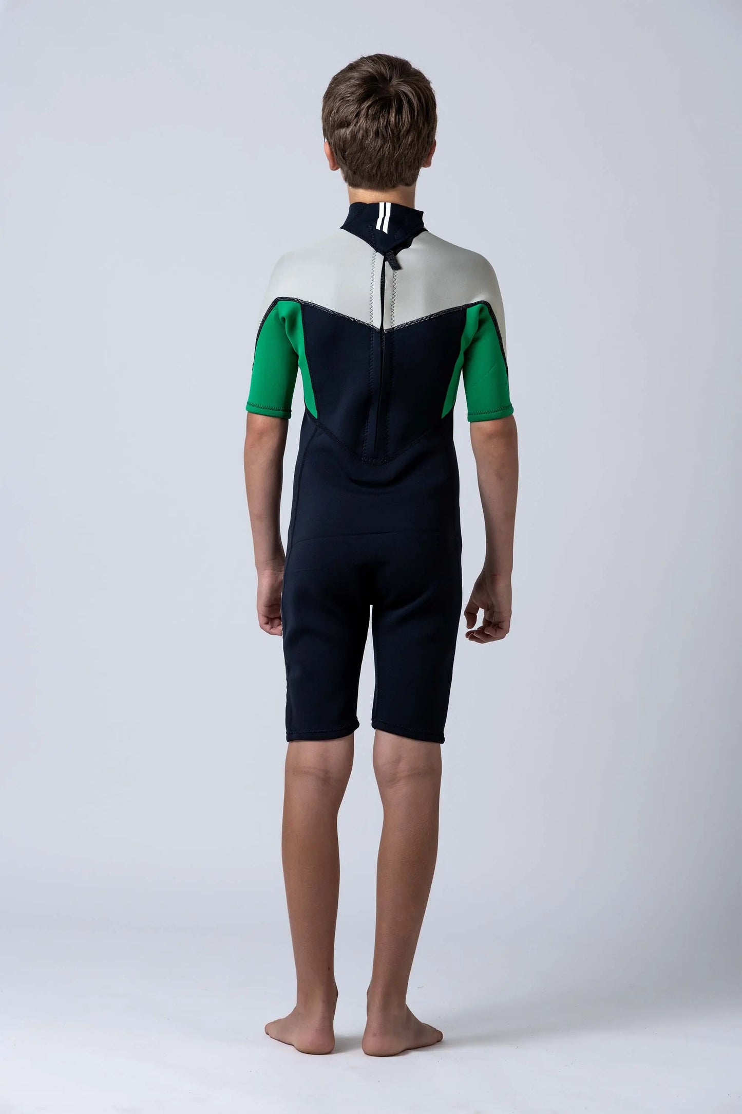 Classic Youth 2/2 Back Zip Springsuit - Green