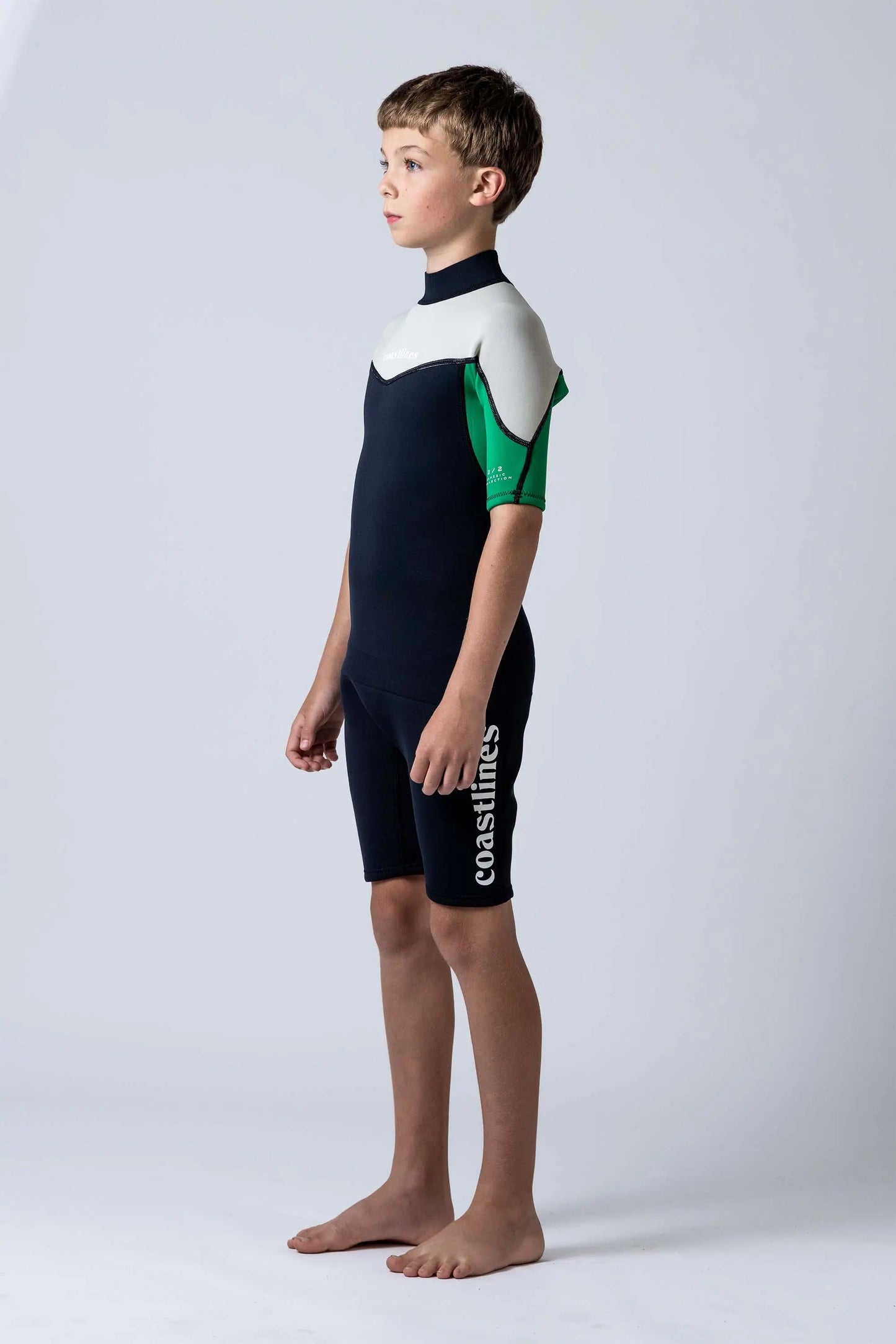 Classic Youth 2/2 Back Zip Springsuit - Green