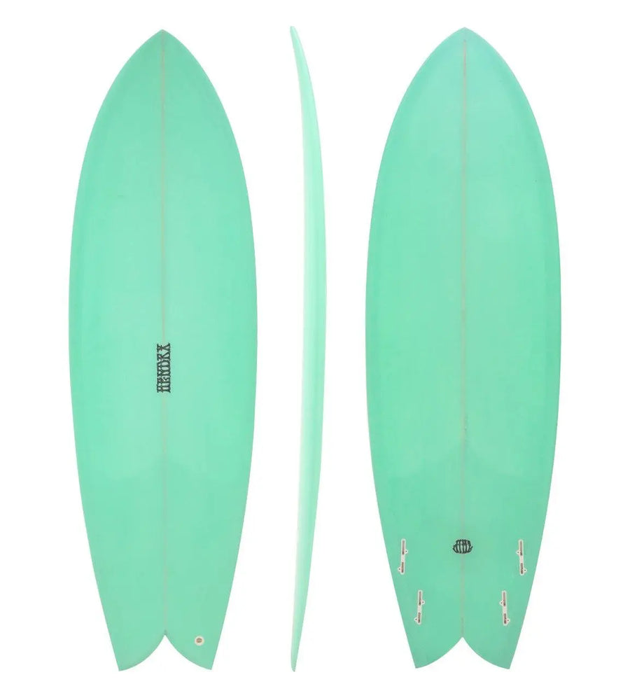 Hendrx Retro Fish - Pastel Green Surfboard