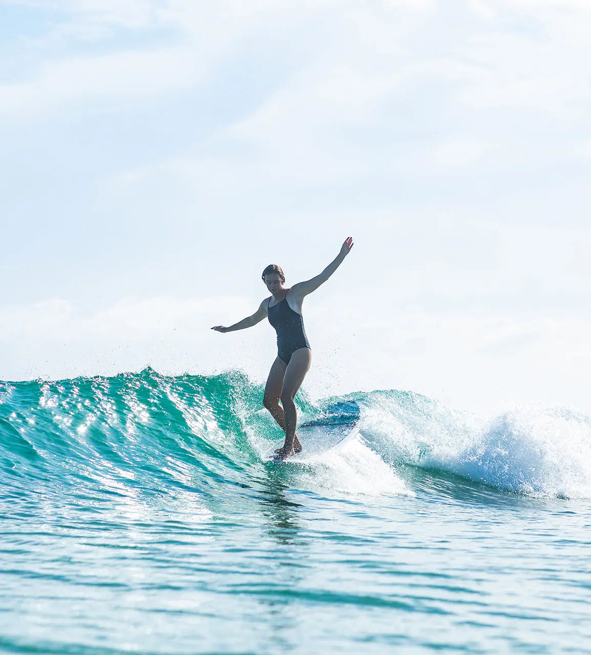 Vintage Log Longboard - Navy Surfboard