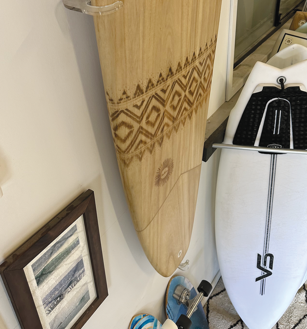 Invisible Levitation Surfboard Rack