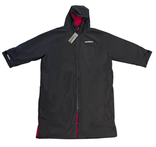 Coastlines Surf Change Robe Black/Red