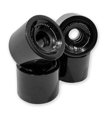 70mm Skateboard Wheels - Black 4 pack