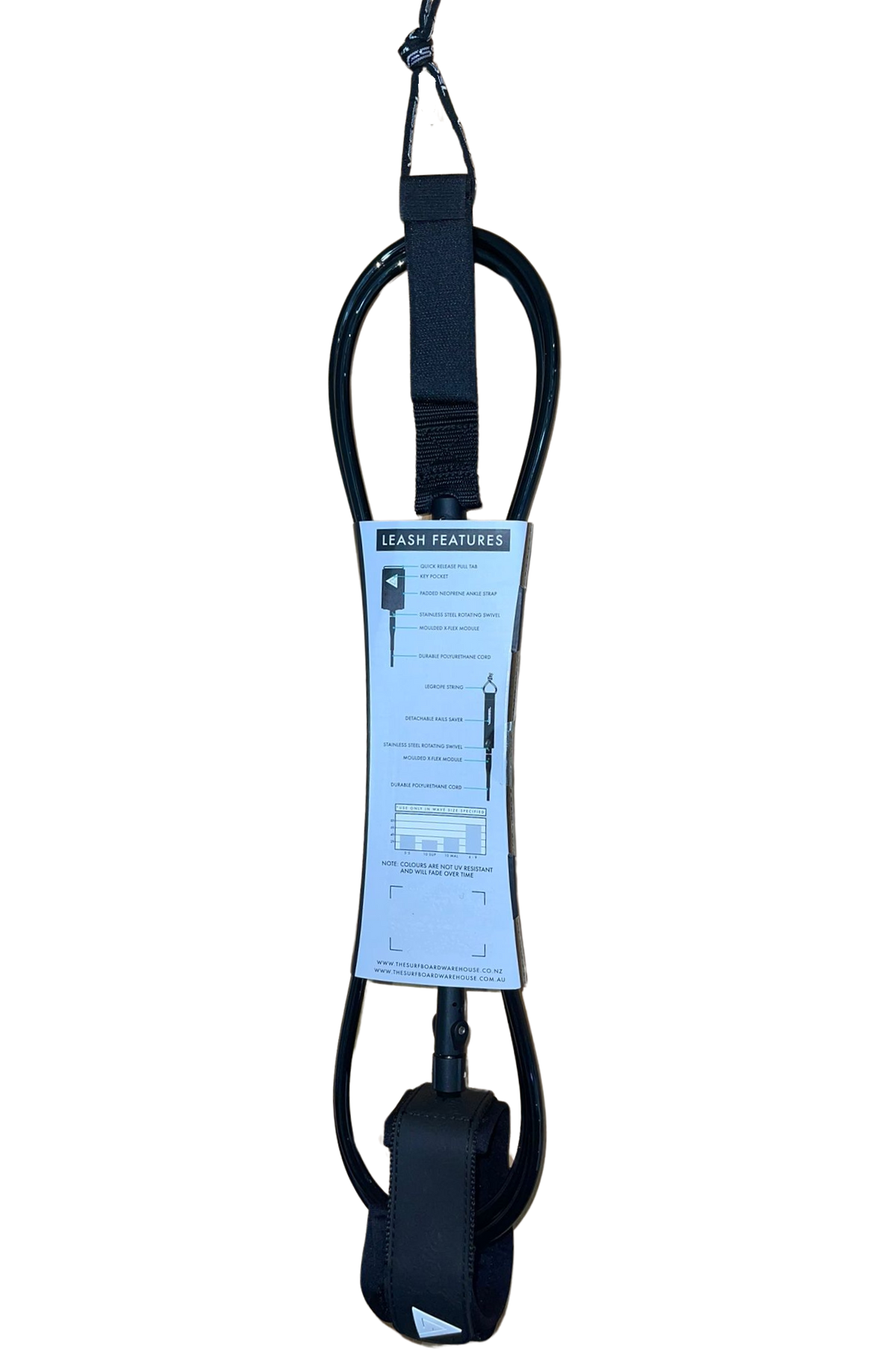 Quick Leg Rope Vessel Premium Leg Rope - 8.0 – The Surfboard Warehouse Australia