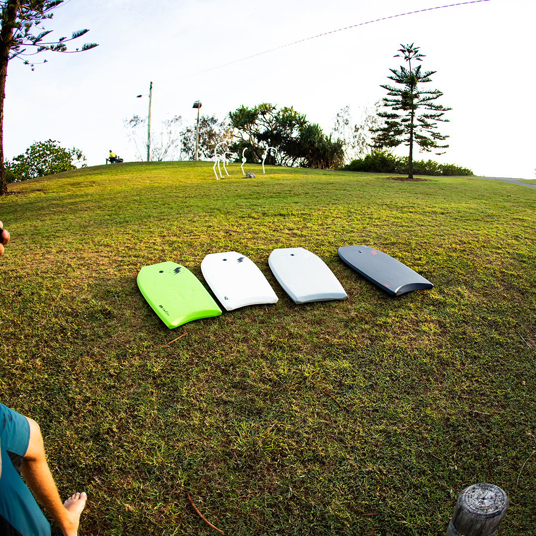BOM BORA BODYBOARD 39" - LIME/GREY