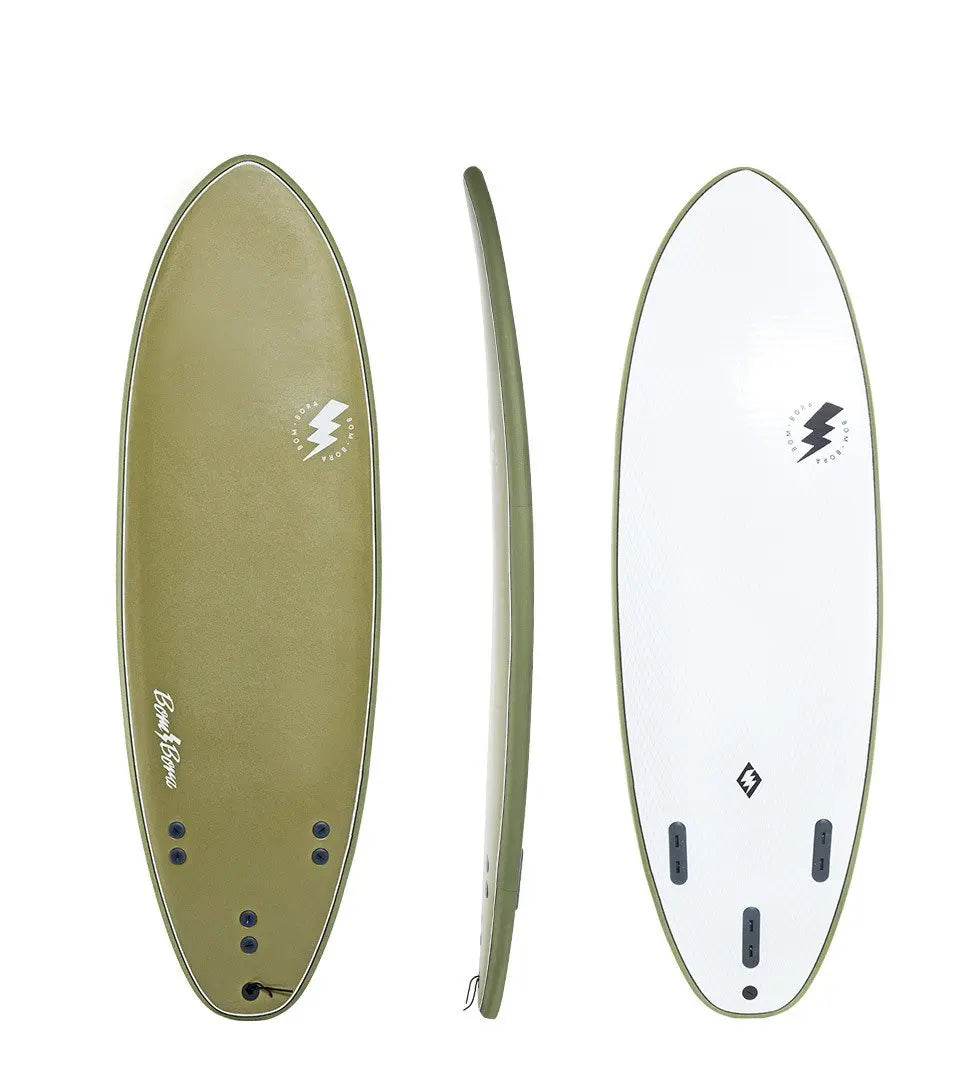 Bom Bora Softboard - Olive Green 5.7