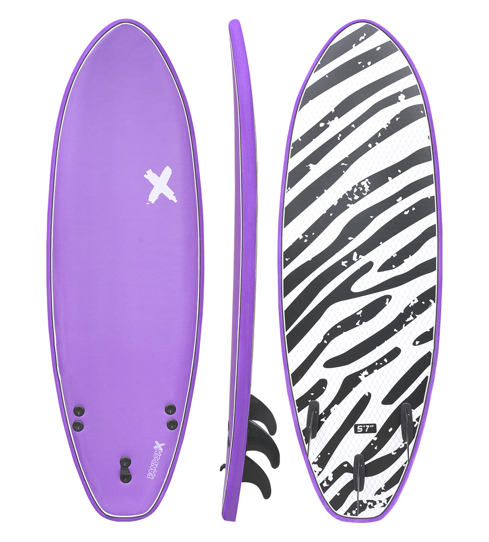 Random X Softboard 5 7 Purple The Surfboard Warehouse Australia