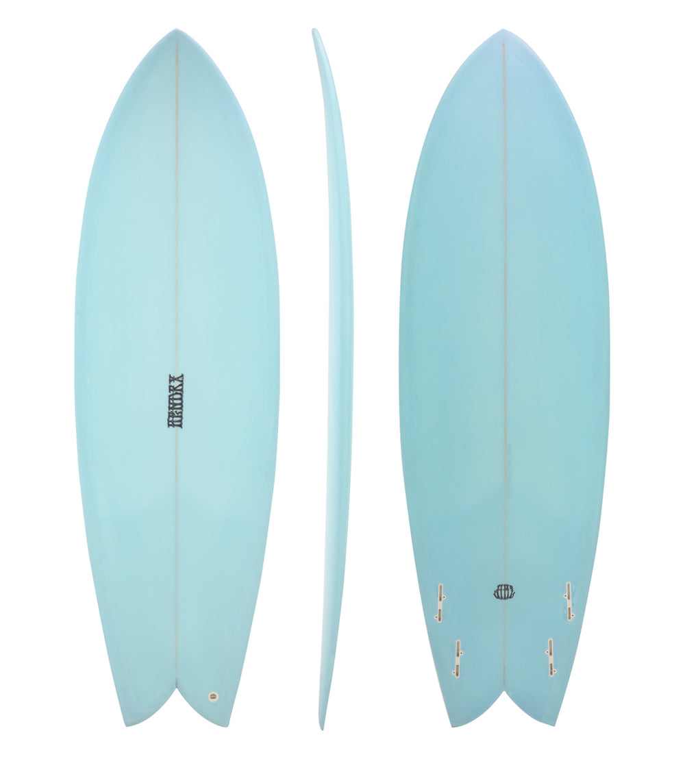 Jimz Hendrx Retro Fish Arctic Blue The Surfboard Warehouse
