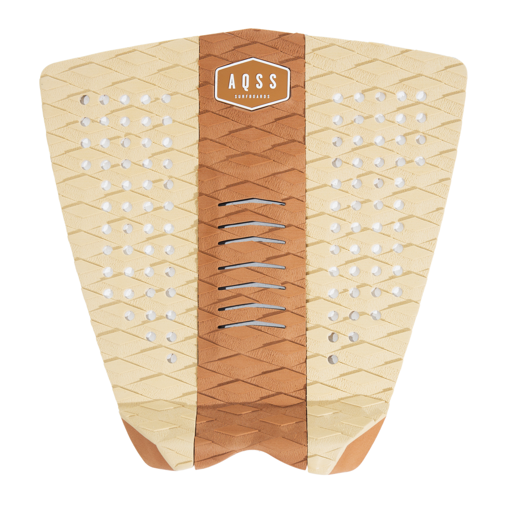 AQSS BROWN STRIPE 3 PIECE TRACTION PAD The Surfboard Warehouse