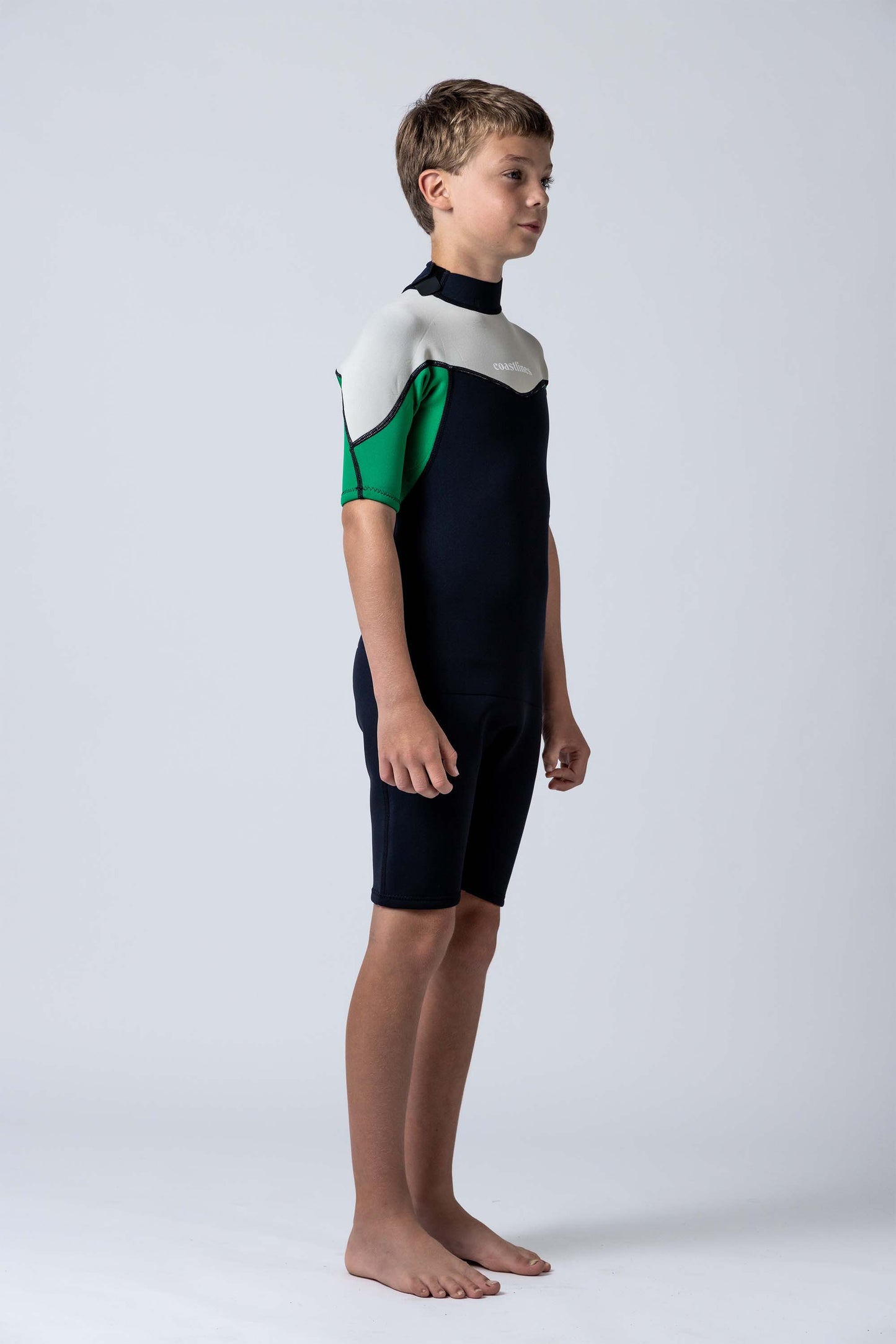 Classic Youth 2/2 Back Zip Springsuit - Green