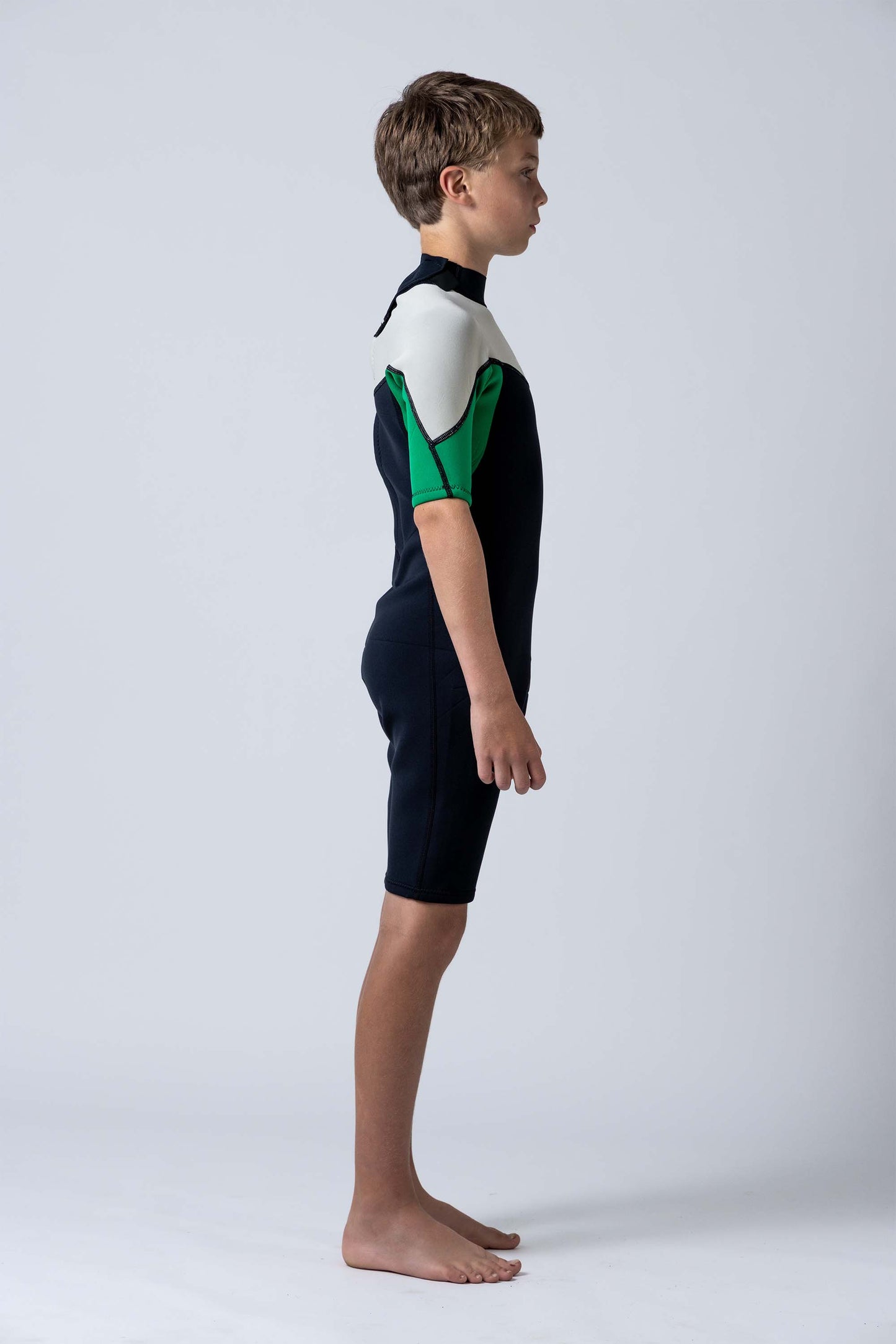 Classic Youth 2/2 Back Zip Springsuit - Green
