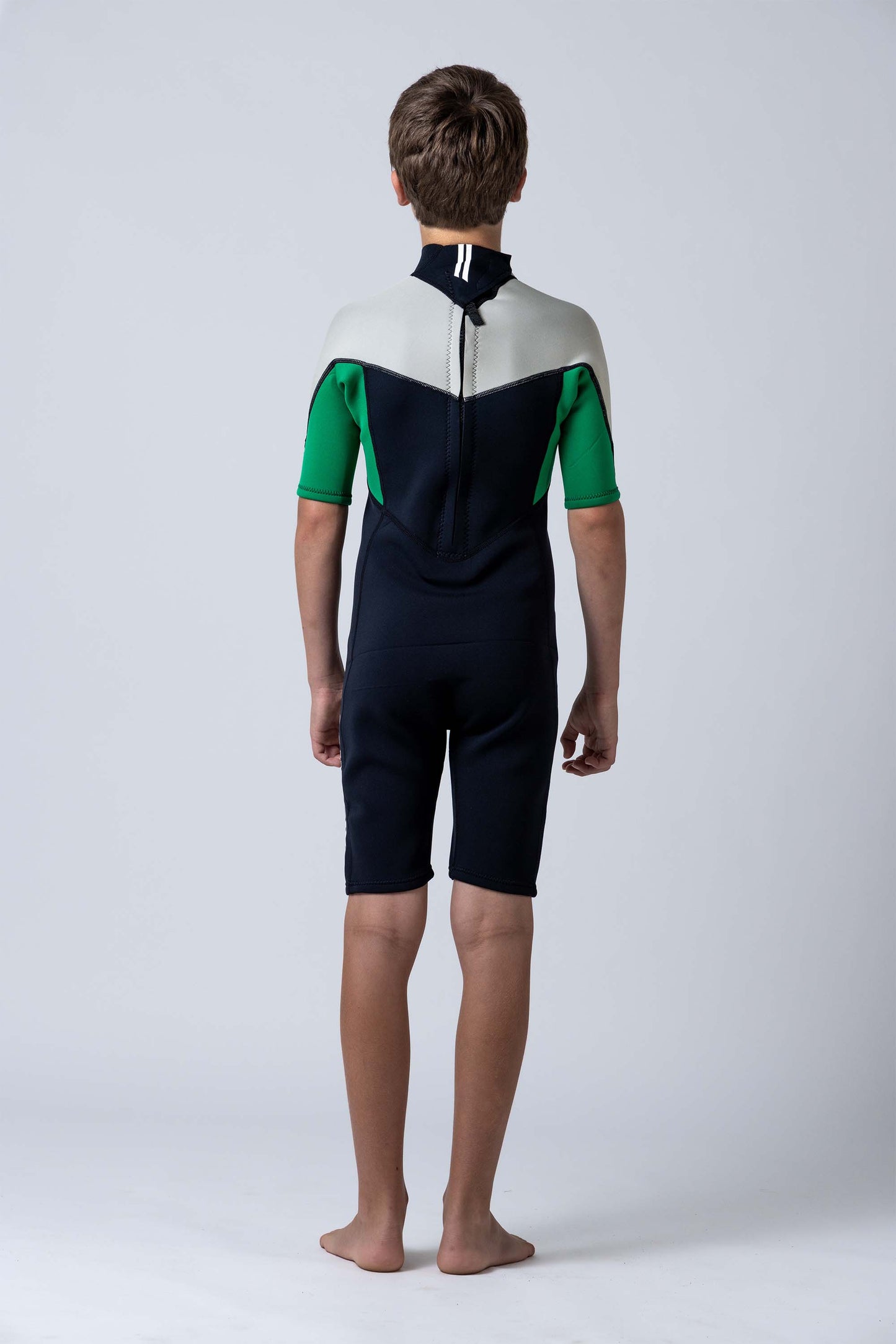 Classic Youth 2/2 Back Zip Springsuit - Green