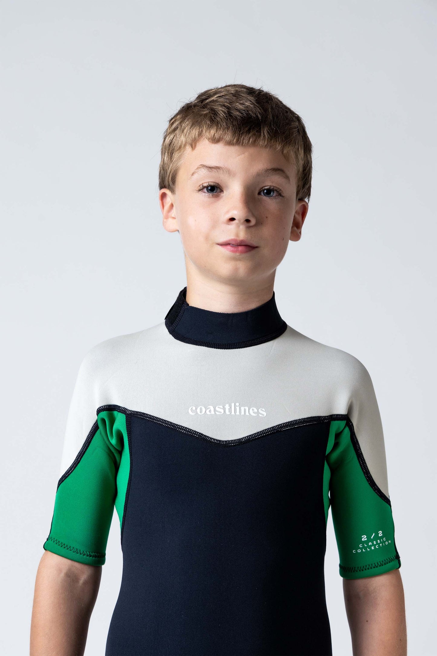 Classic Youth 2/2 Back Zip Springsuit - Green