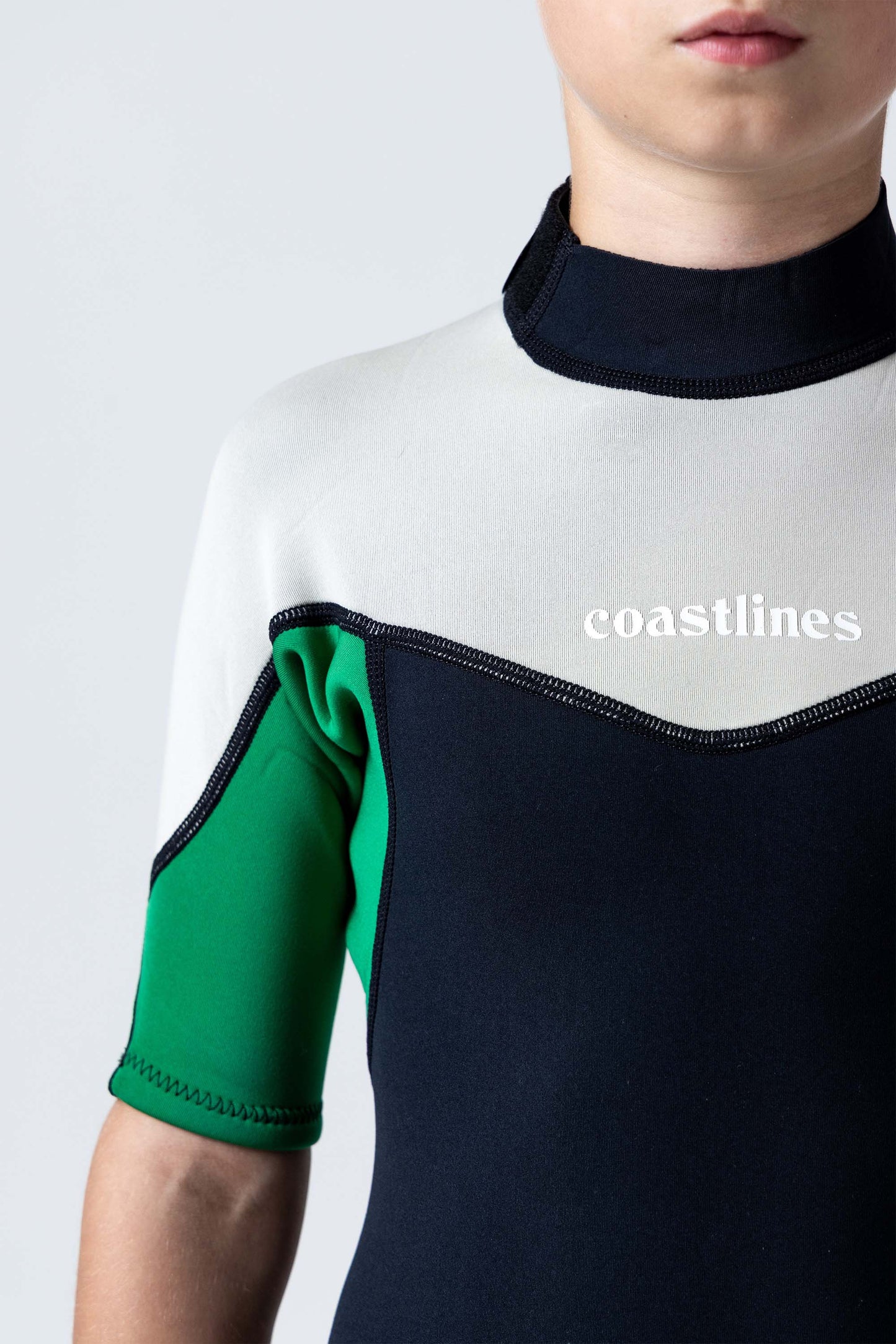 Classic Youth 2/2 Back Zip Springsuit - Green