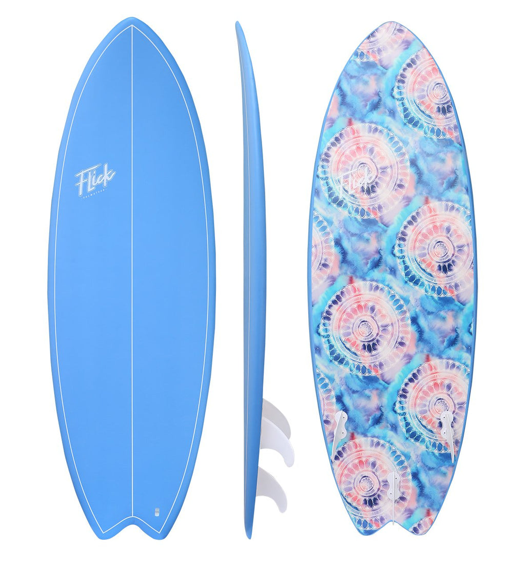FLICK SOFTBOARD - BLUE 5'10 - The Surfboard Warehouse Australia